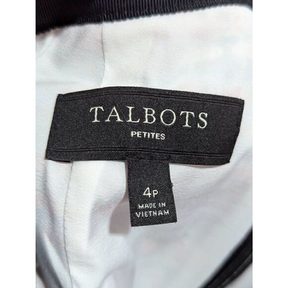 Talbots Women's Red & Blue Metallic Silver Thread Fully Lined Straight Skirt Siz - Picture 7 of 7